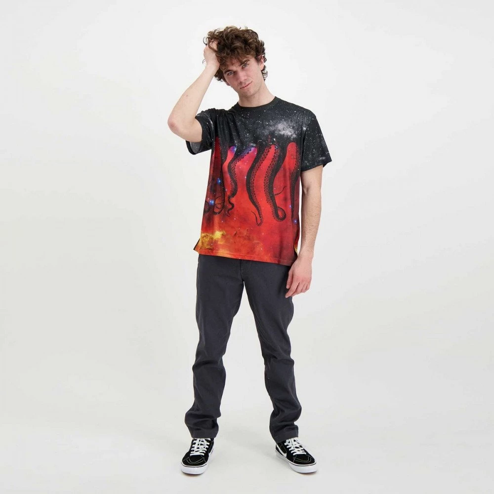 T-SHIRT OCTOPUS GALAXY Nero 8 T-SHIRT OCTOPUS GALAXY Nero - immagine 6