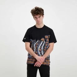 T-SHIRT OCTOPUS BRICKS Nero -Offerta Economica Novità octopus 22sots21 t shirt octopus bricks street style uomo 044744501 black 5