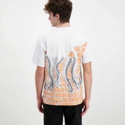 T-SHIRT OCTOPUS BRICKS Bianco -Offerta Economica Novità octopus 22sots21 t shirt octopus bricks street style uomo 044744601 white 4