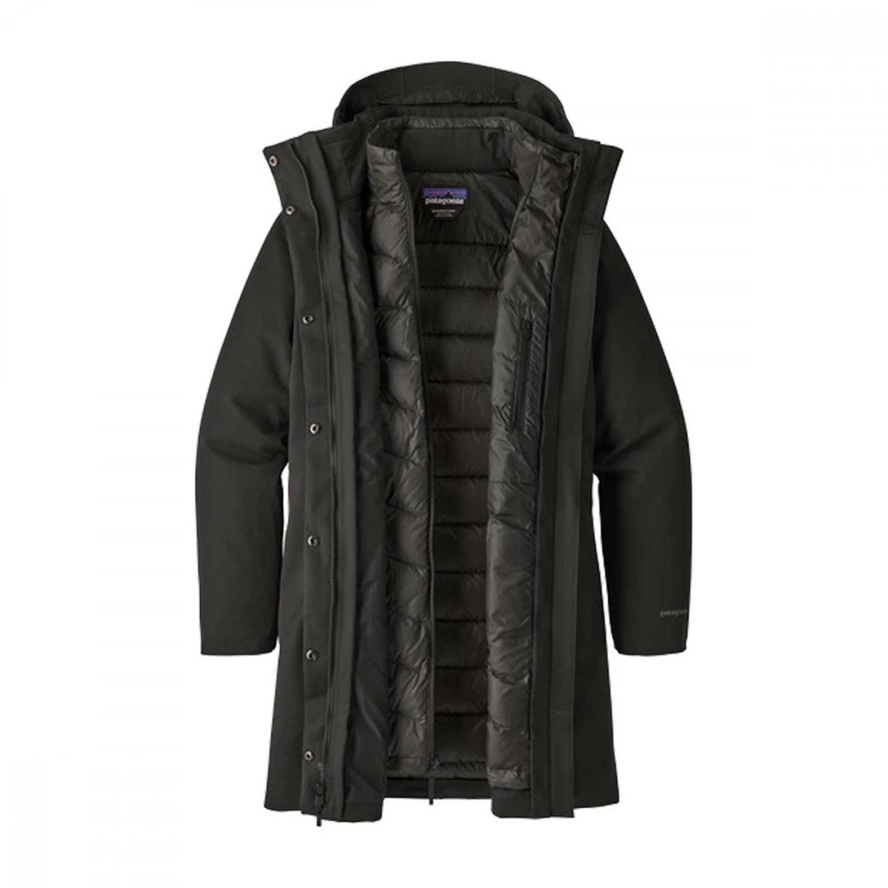 PATAGONIA PARKA CON CAPPUCCIO TRES 3-IN-1 DONNA Nero - immagine 2