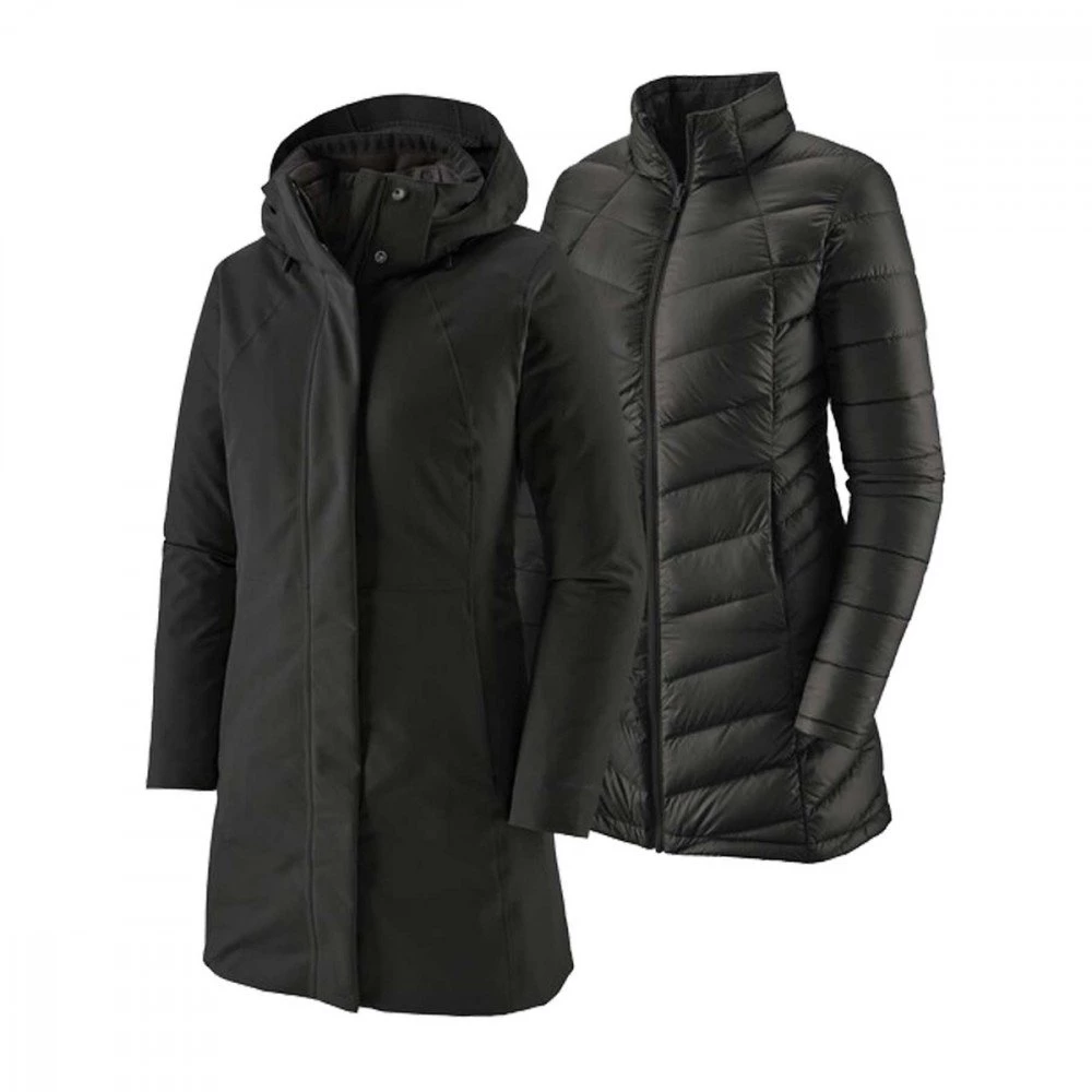 PATAGONIA PARKA CON CAPPUCCIO TRES 3-IN-1 DONNA Nero - immagine 3
