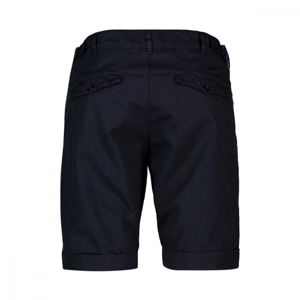 PERFECTION BERMUDA CHINO COTONE LINO CON CINTURA Blu 5 PERFECTION BERMUDA CHINO COTONE LINO CON CINTURA Blu - immagine 3