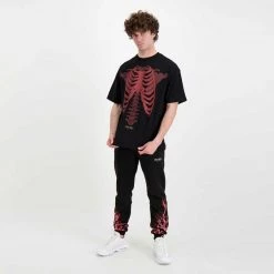 PHOBIA T-SHIRT SCHELETRO Nero -Offerta Economica Novità phobia ph 1bskered t shirt scheletro street style uomo 044745401 red 5