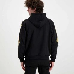 PHOBIA FELPA CON CAPPUCCIO SCHELETRO Nero -Offerta Economica Novità phobia ph 2bskered felpa con cappuccio scheletro street style uomo 044746001 red 4