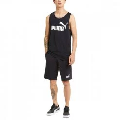 PUMA SHORT ESSENTIAL JERSEY Nero -Offerta Economica Novità puma 586706 short essential jersey sport style uomo 042172101 01 3