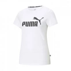 PUMA T-SHIRT LOGO ESSENTIALS DONNA Bianco