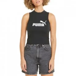 PUMA CANOTTA CROP ESSENTIAL DONNA Nero -Offerta Economica Novità puma 848338 canotta crop essential donna sport style donna 044786201 01 3