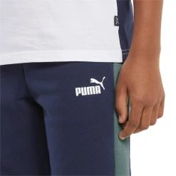 PUMA PANTALONI COLORBLOCK GARZATI BAMBINO Blu, Grigio -Offerta Economica Novità puma 849219 pantaloni colorblock garzati bambino abbigliamento bambino 046037501 06 6