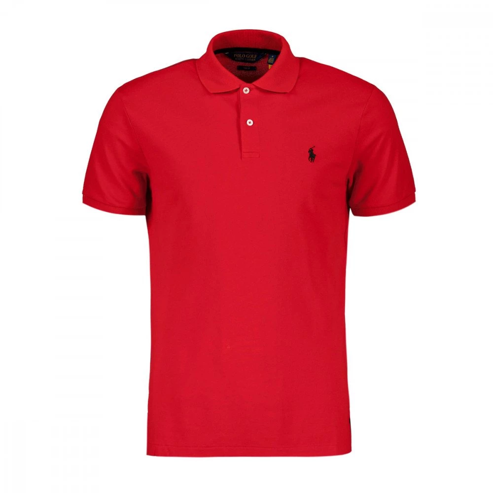 RALPH LAUREN POLO IN PIQUE' STRETCH Rosso 3 RALPH LAUREN POLO IN PIQUE' STRETCH Rosso