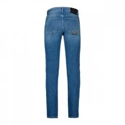 ROY ROGERS JEANS SLIM SMART Blu -Offerta Economica Novità roy rogers p22rru075d408 jeans slim fondo 17 smart casual uomo 044671601 1194 3