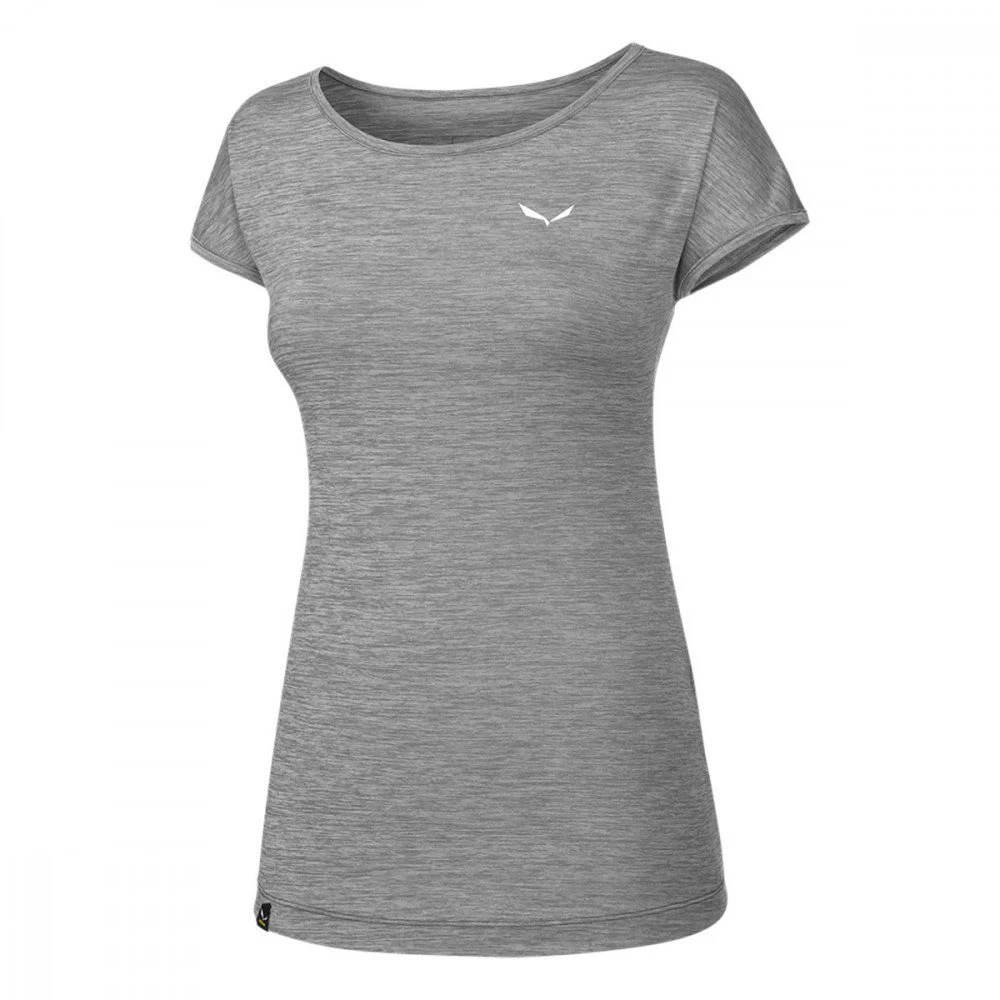 SALEWA T-SHIRT PUEZ MELANGE DONNA Grigio
