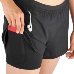 SALOMON SHORT CROSS 2IN1 DONNA Nero -Offerta Economica Novità salomon lc1706500 short cross 2in1 donna abbigliamento running donna 044886101 6500 5