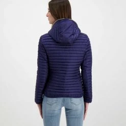 SAVE THE DUCK PIUMINO ALEXIS DONNA Blu -Offerta Economica Novità save the duck d33620wiris piumino cappuccio alexis donna giacconi donna 044997301 90000 4