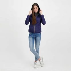 SAVE THE DUCK PIUMINO ALEXIS DONNA Blu -Offerta Economica Novità save the duck d33620wiris piumino cappuccio alexis donna giacconi donna 044997301 90000 6