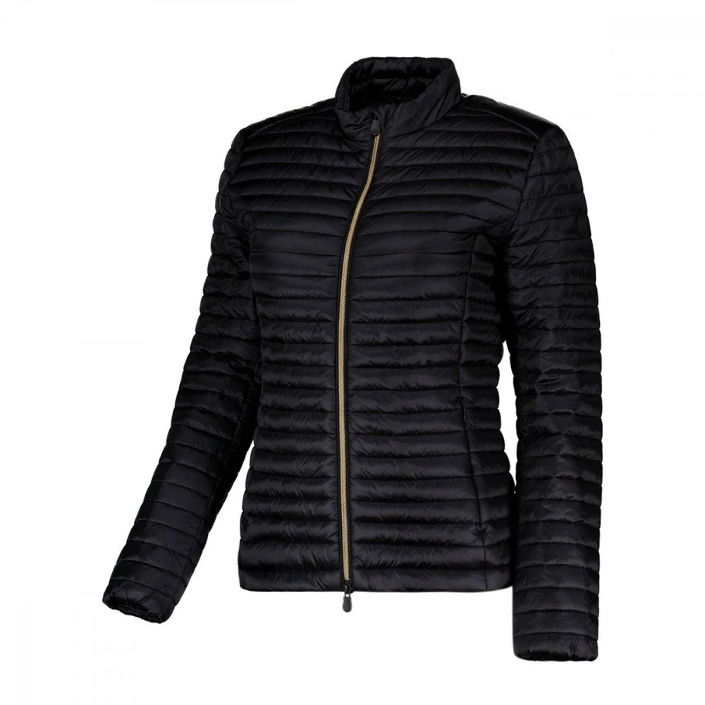 SAVE THE DUCK PIUMINO COLLO BIKER IRIS DONNA Nero 3 SAVE THE DUCK PIUMINO COLLO BIKER IRIS DONNA Nero