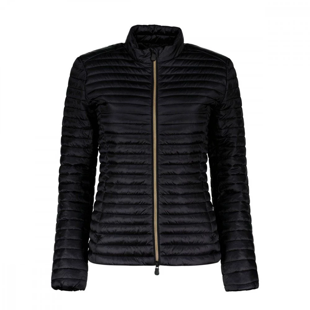 SAVE THE DUCK PIUMINO COLLO BIKER IRIS DONNA Nero 4 SAVE THE DUCK PIUMINO COLLO BIKER IRIS DONNA Nero - immagine 2