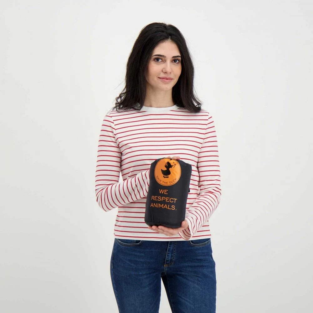 SAVE THE DUCK PIUMINO COLLO BIKER IRIS DONNA Nero 7 SAVE THE DUCK PIUMINO COLLO BIKER IRIS DONNA Nero - immagine 5