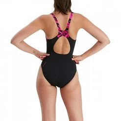 SPEEDO COSTUME INTERO HYPERBOOM Nero -Offerta Economica Novità speedo 68 hyperboom spl msbk af costumi nuoto e piscina donna 044549401 bkpin 3