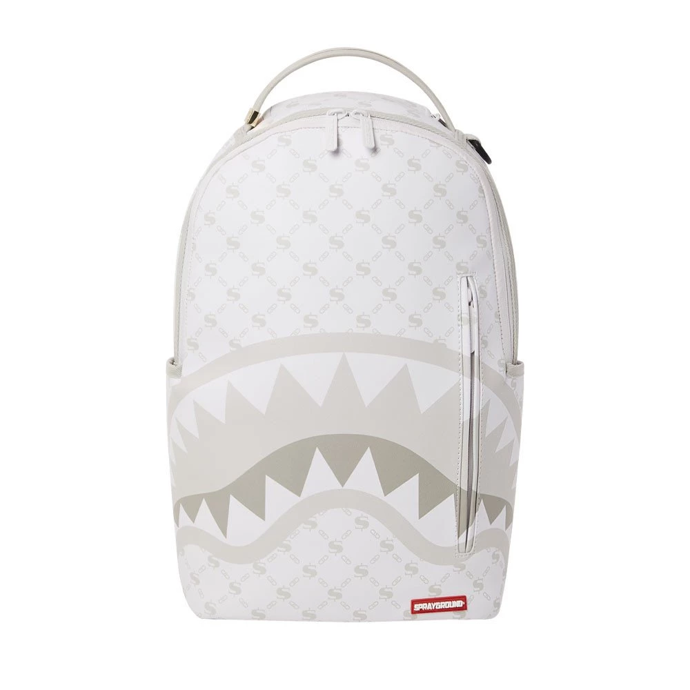 SPRAYGROUND ZAINO MONEY BRICK Bianco 3 SPRAYGROUND ZAINO MONEY BRICK Bianco