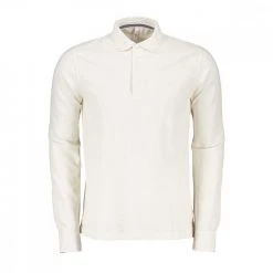 SUN 68 POLO MANICA LUNGA POLSO CAMICIA Bianco