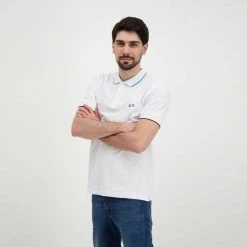 SUN 68 POLO CON PIPING Bianco 10 SUN 68 POLO CON PIPING Bianco -Offerta Economica Novità sun 68 a32110 polo con piping casual uomo 044815701 01 4