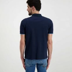 SUN 68 POLO CON PIPING Blu -Offerta Economica Novità sun 68 a32110 polo con piping casual uomo 044815801 07 3