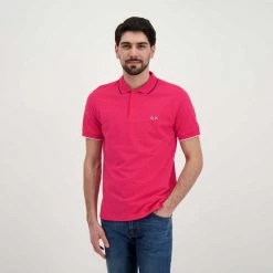 SUN 68 POLO CON PIPING Fucsia -Offerta Economica Novità sun 68 a32110 polo con piping casual uomo 044816001 20 4
