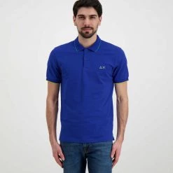 SUN 68 POLO CON PIPING Royal -Offerta Economica Novità sun 68 a32110 polo con piping casual uomo 044816201 58 2