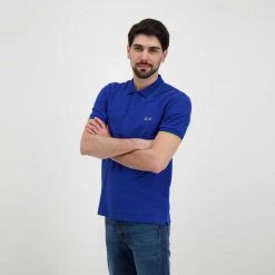SUN 68 POLO CON PIPING Royal -Offerta Economica Novità sun 68 a32110 polo con piping casual uomo 044816201 58 4