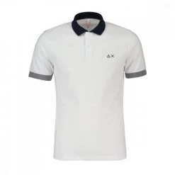 SUN 68 POLO TRICOLOR Bianco