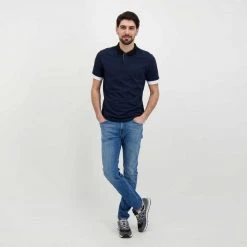 SUN 68 POLO TRICOLOR Blu -Offerta Economica Novità sun 68 a32113 polo tricolor casual uomo 044816601 07 5