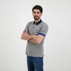 SUN 68 POLO TRICOLOR Grigio -Offerta Economica Novità sun 68 a32113 polo tricolor casual uomo 044816701 34 5