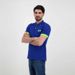 SUN 68 POLO MACRO LOGO FLUO Royal -Offerta Economica Novità sun 68 a32120 polo macro logo fluo casual uomo 044817401 58 5