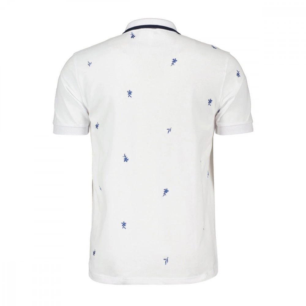 SUN 68 POLO RICAMO FIORI ALL-OVER Bianco 4 SUN 68 POLO RICAMO FIORI ALL-OVER Bianco - immagine 2