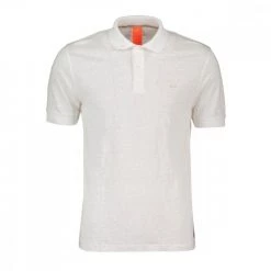 SUN 68 POLO IN LINO Bianco