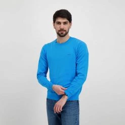 SUN 68 MAGLIONE GIROCOLLO IN COTONE Azzurro 10 SUN 68 MAGLIONE GIROCOLLO IN COTONE Azzurro -Offerta Economica Novità sun 68 k32101 maglione girocollo in cotone casual uomo 044864501 13 4
