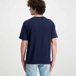 SUN 68 T-SHIRT TASCHINO A RIGHE Blu -Offerta Economica Novità sun 68 t32102 t shirt taschino a righe casual uomo 044863601 07 3