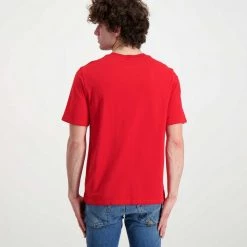 SUN 68 T-SHIRT TASCHINO A RIGHE Rosso -Offerta Economica Novità sun 68 t32102 t shirt taschino a righe casual uomo 044863701 30 3