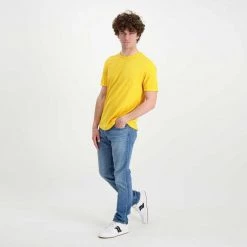 SUN 68 T-SHIRT COTONE FIAMMATO LOGO -Offerta Economica Novità sun 68 t32112 t shirt cotone fiammato logo casual uomo 044863901 40 5