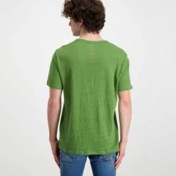 SUN 68 T-SHIRT IN LINO Verde 9 SUN 68 T-SHIRT IN LINO Verde -Offerta Economica Novità sun 68 t32136 t shirt in lino casual uomo 044820701 19 3