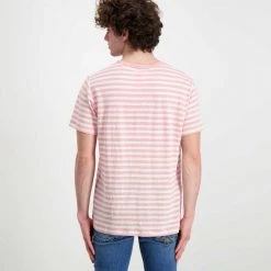 SUN 68 T-SHIRT IN LINO A RIGHE Bianco, Rosa 9 SUN 68 T-SHIRT IN LINO A RIGHE Bianco, Rosa -Offerta Economica Novità sun 68 t32137 t shirt in lino a righe casual uomo 044820901 0418 3