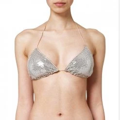 SUNDEK TRIANGOLO PAILETTES JENNIFER DONNA Oro