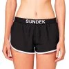 SUNDEK SHORT ELASTICO LOGO LULIN DONNA Nero -Offerta Economica Novità sundek w636bdp8100 short mesh elastico logo donna mare donna 045087201 00400 1