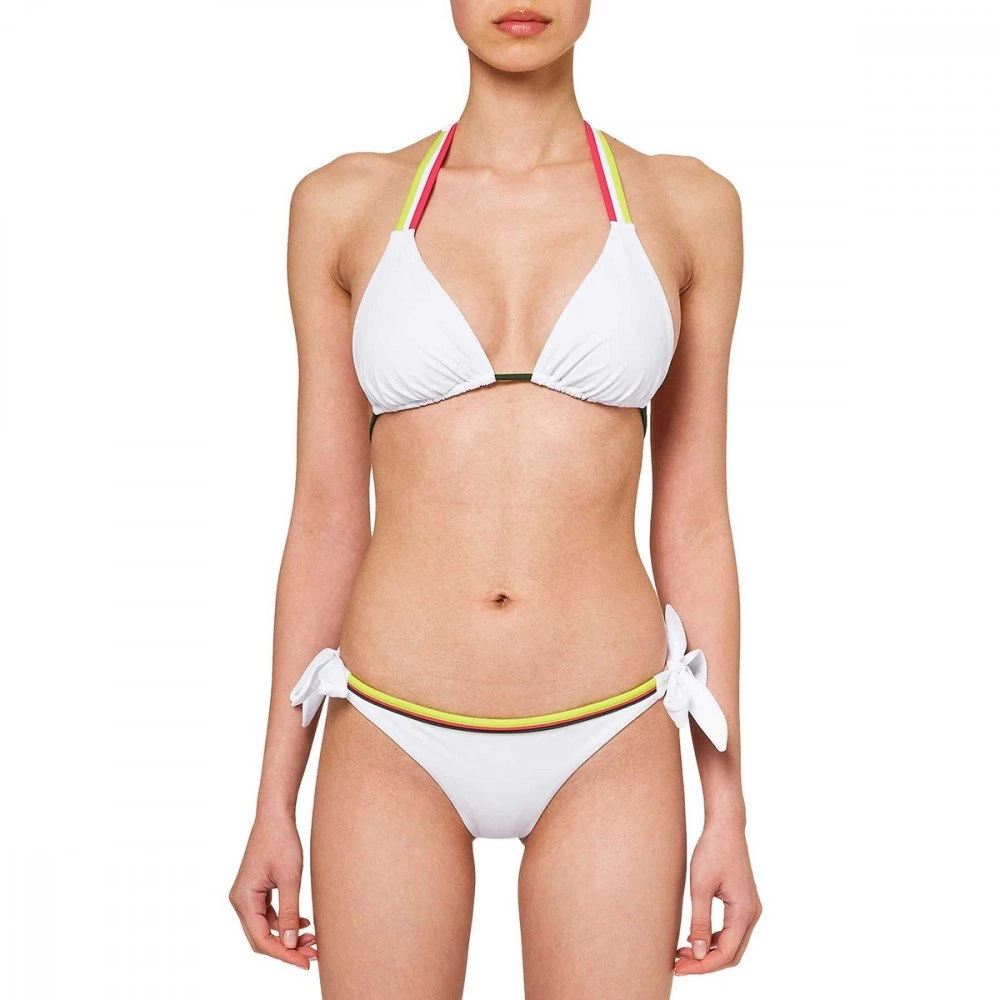 SUNDEK BIKINI TRIANGOLO AMERICANO E SLIP REGOLABILE DONNA Bianco 3 SUNDEK BIKINI TRIANGOLO AMERICANO E SLIP REGOLABILE DONNA Bianco