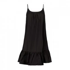 SUNDEK ABITO SPALLINA IN POPELINE DONNA Nero