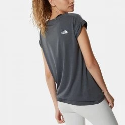 THE NORTH FACE T-SHIRT TANKEN DONNA Grigio -Offerta Economica Novità the north face nf0a2s7fpax t shirt tanken donna abbigliamento montagna donna 042245101 pax 4