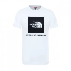 THE NORTH FACE T-SHIRT LOGO BOX BAMBINO Bianco