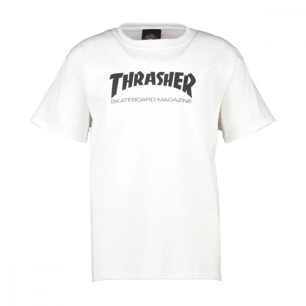 THRASHER T-SHIRT SKATE MAGAZINE BAMBINO Bianco 3 THRASHER T-SHIRT SKATE MAGAZINE BAMBINO Bianco