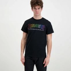 THRASHER T-SHIRT OUTLINED RAIBOW MAG 8 THRASHER T-SHIRT OUTLINED RAIBOW MAG -Offerta Economica Novità thrasher 311550 t shirt outlined raibow mag street style uomo 044800701 blk 2