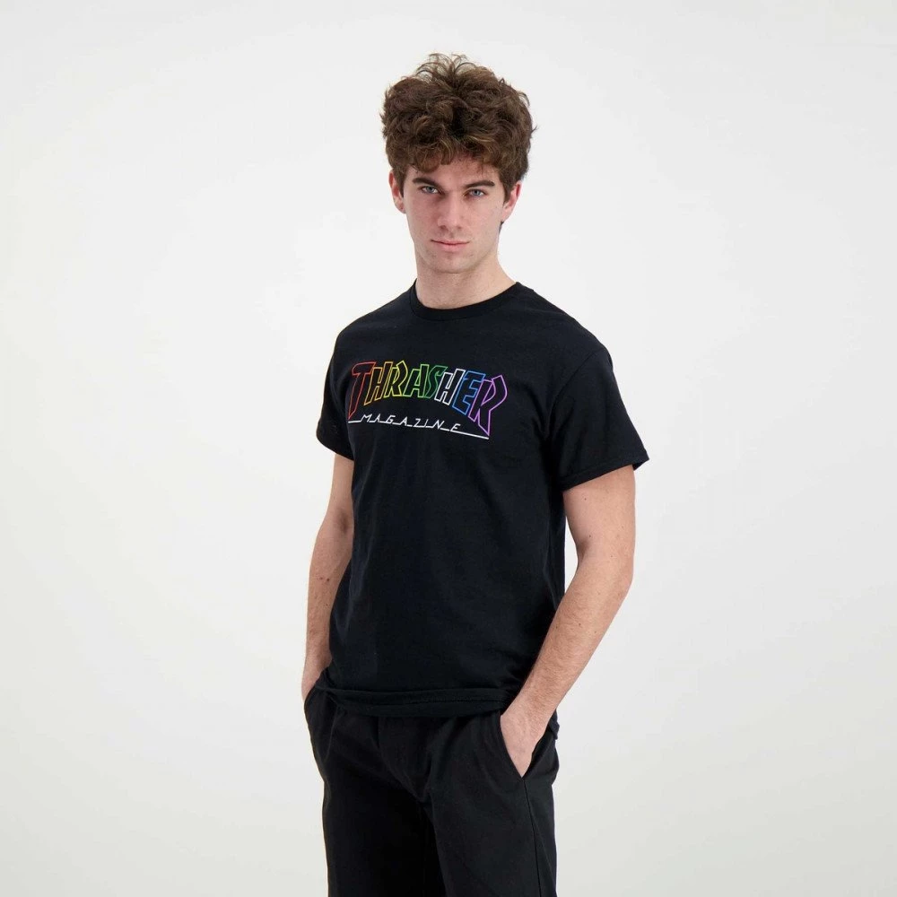 THRASHER T-SHIRT OUTLINED RAIBOW MAG 6 THRASHER T-SHIRT OUTLINED RAIBOW MAG - immagine 4